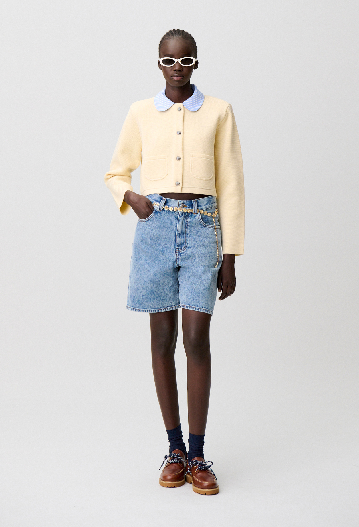 Knit cardigan - Woman - Ecru - Claudie Pierlot