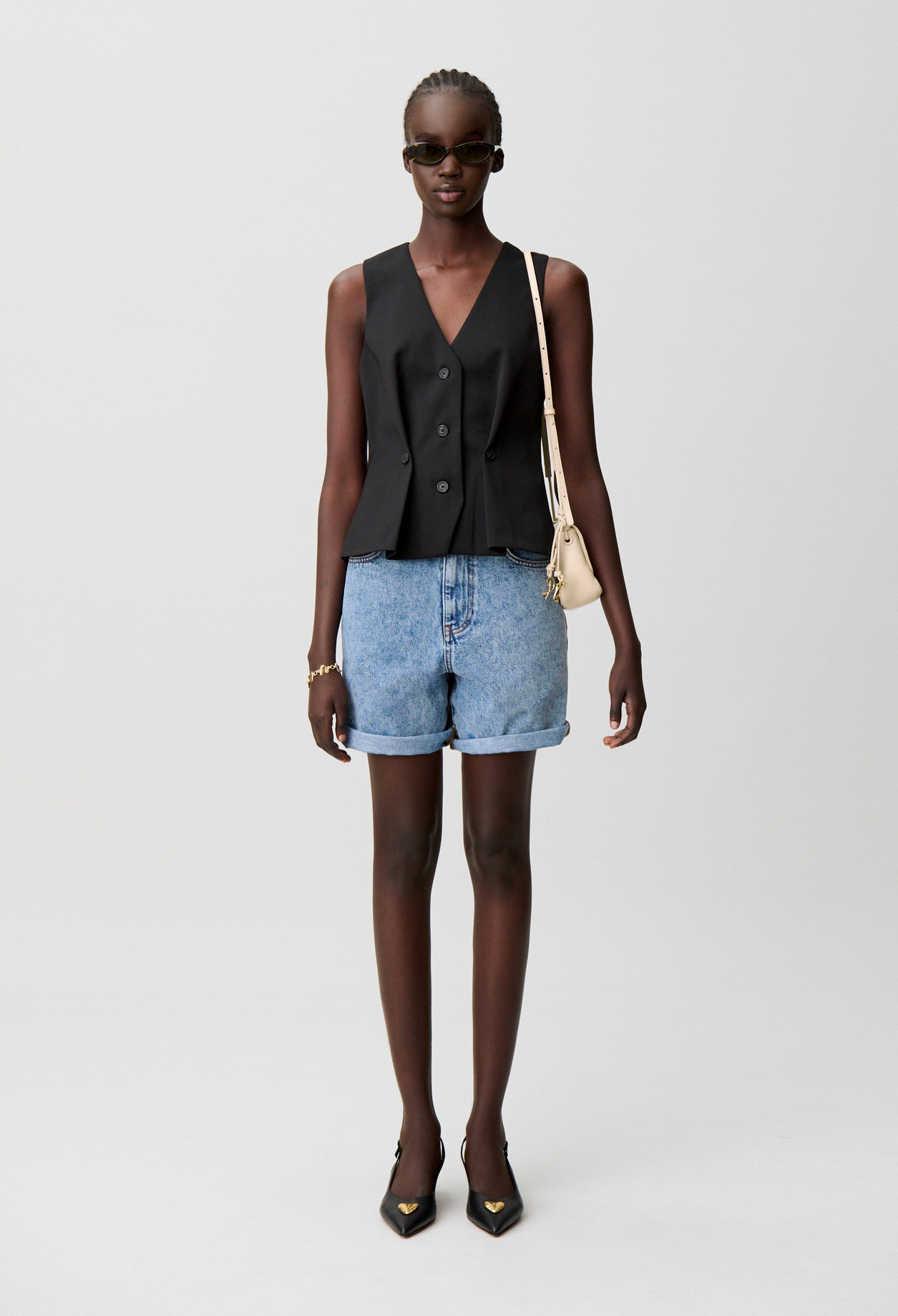 Sleeveless waistcoat - Woman - Black - Claudie Pierlot