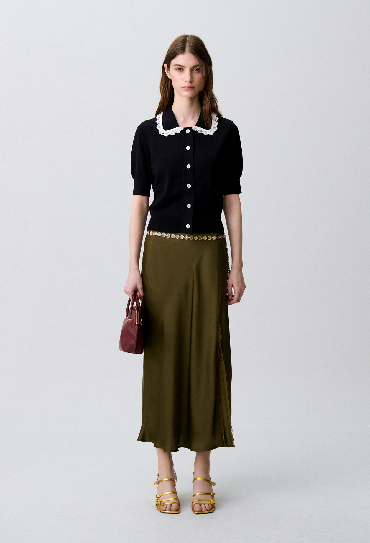 Lace knit cardigan - Woman - Dual-color - Claudie Pierlot
