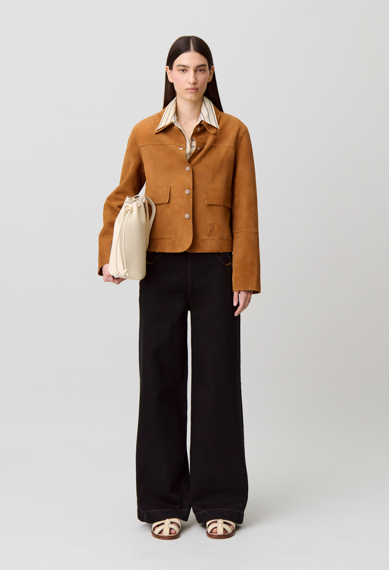 Black denim sailor jeans - Woman - Black - Claudie Pierlot