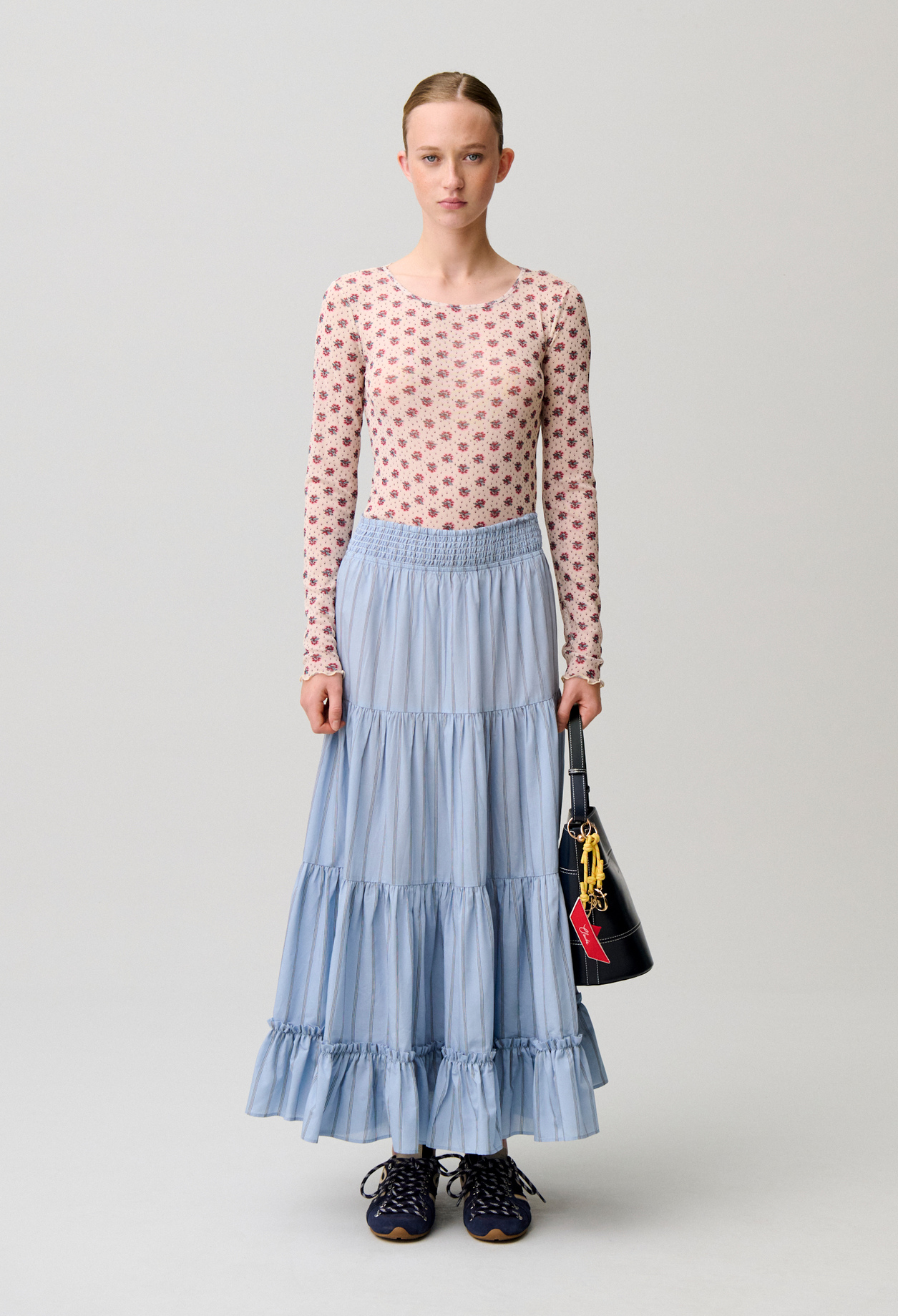 Long striped skirt - Woman - Dual-color - Claudie Pierlot