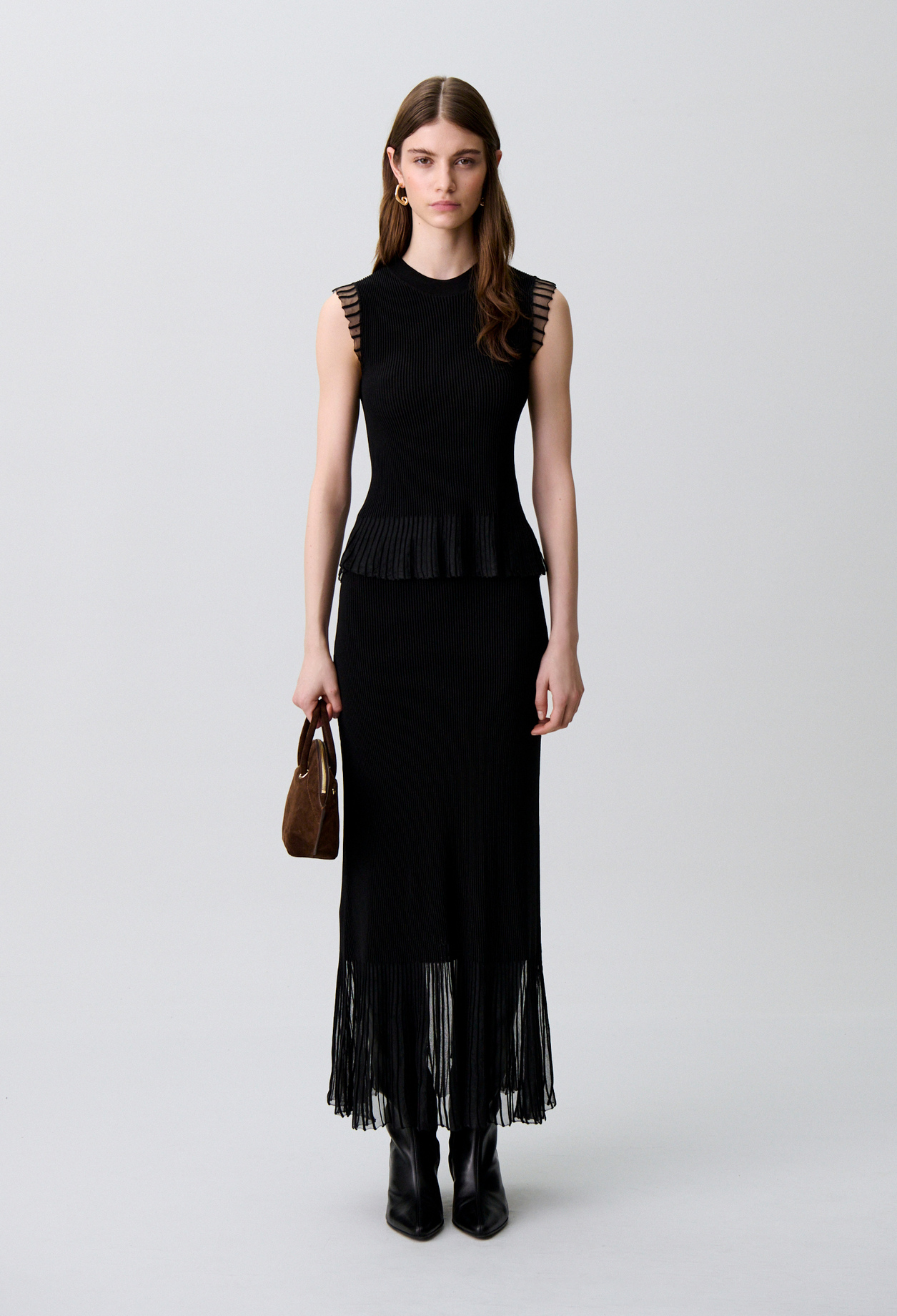 High neck knit top - Woman - Black - Claudie Pierlot