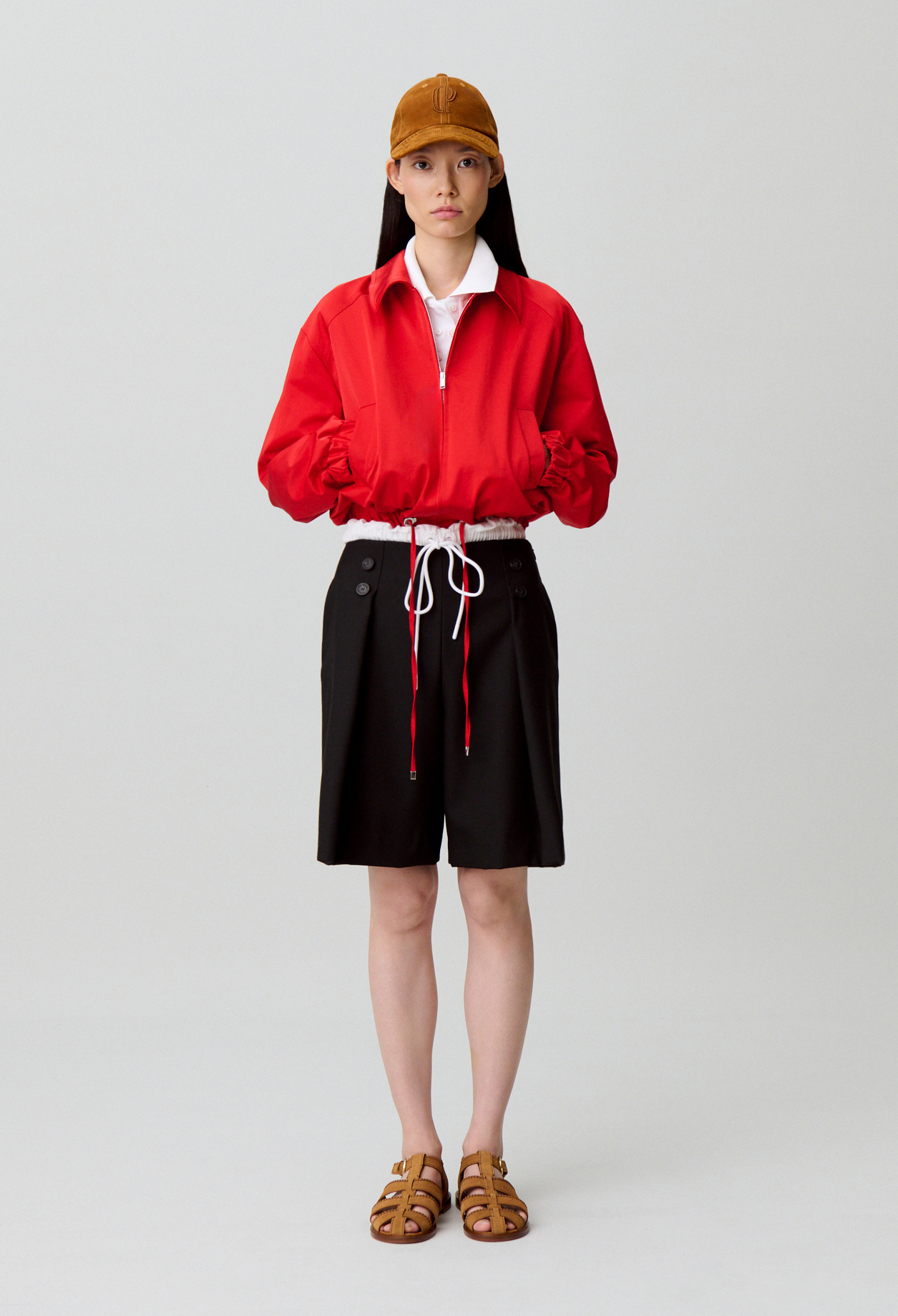 Short satin jacket - Woman - Red - Claudie Pierlot
