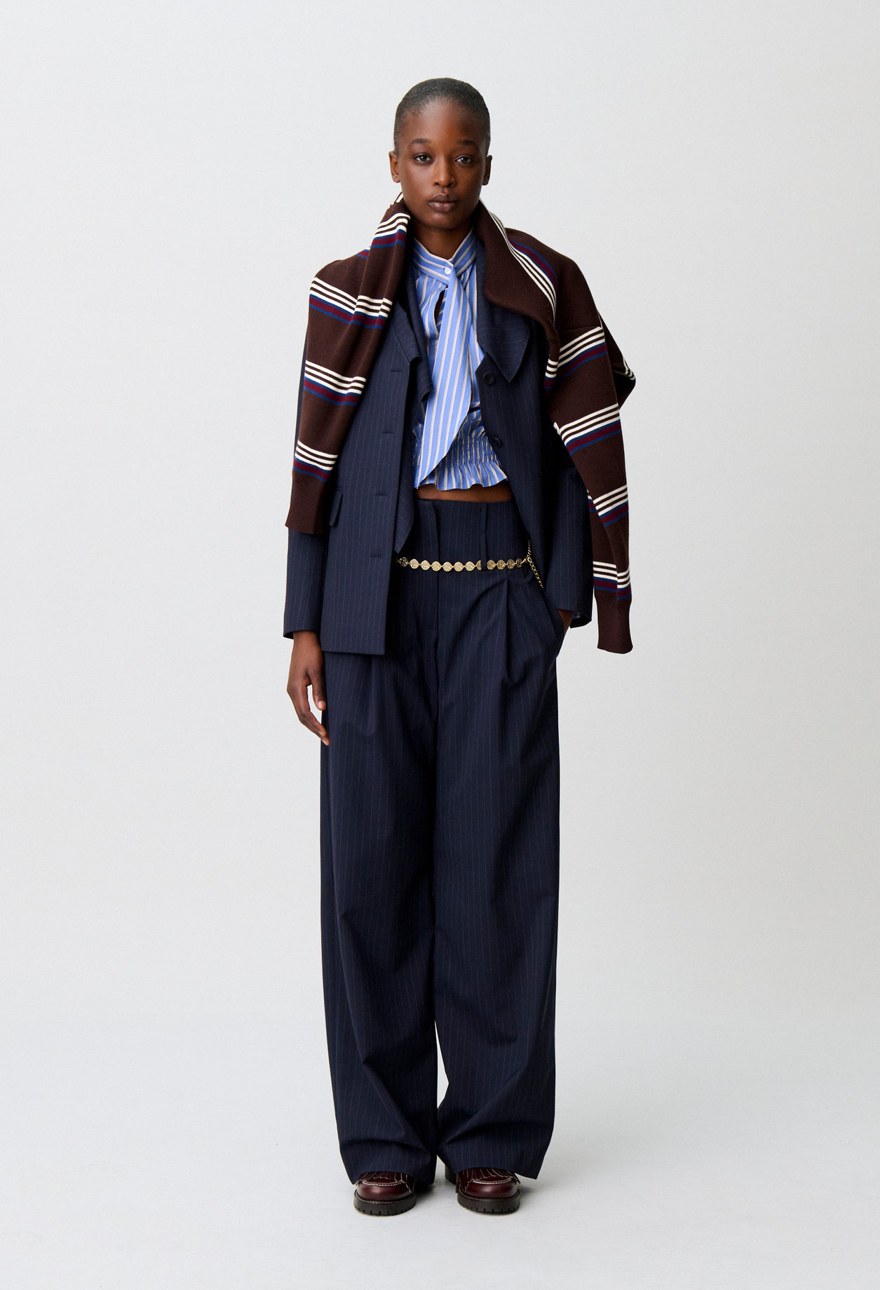 Wool blend trousers - Woman - Dual-color - Claudie Pierlot