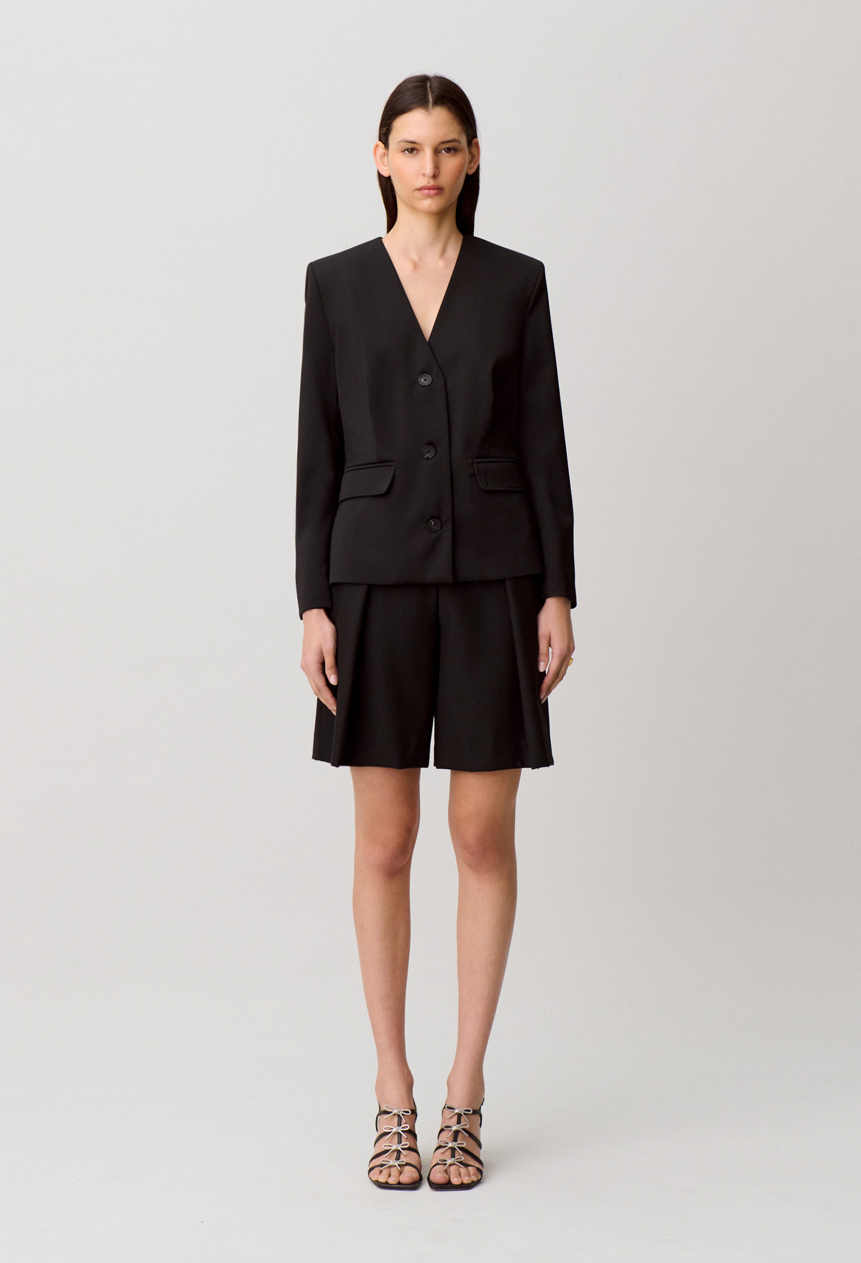 Wool blend jacket - Woman - Black - Claudie Pierlot