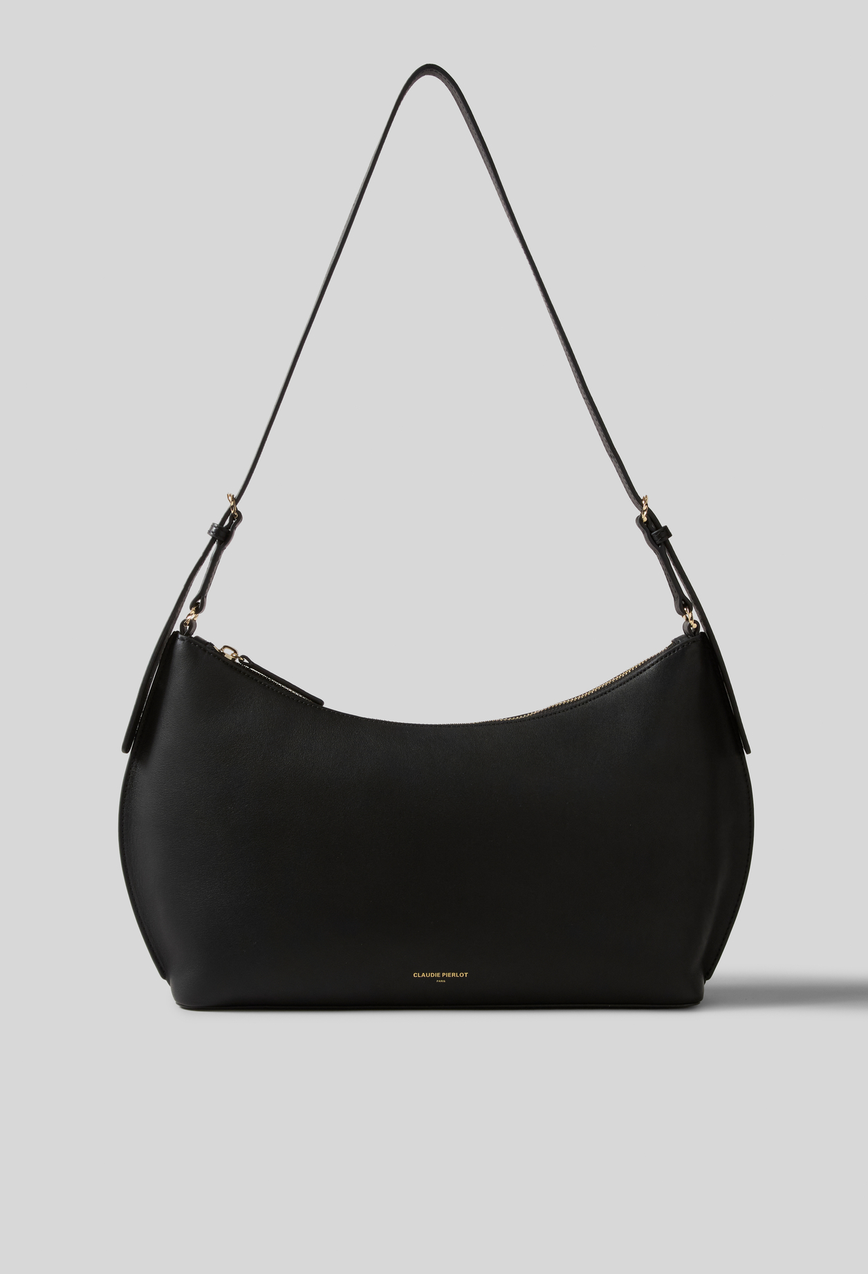 Smooth leather Azur M bag - Woman - Black - Claudie Pierlot