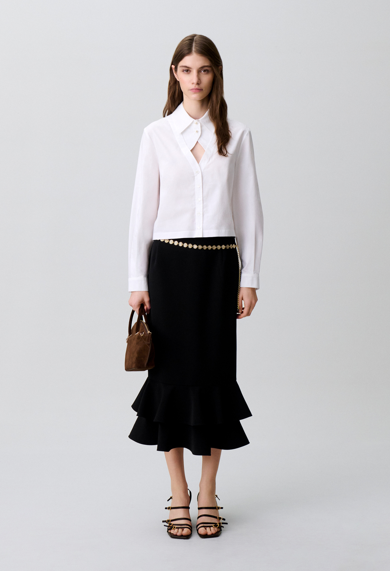 Cotton poplin shirt - Woman - White - Claudie Pierlot