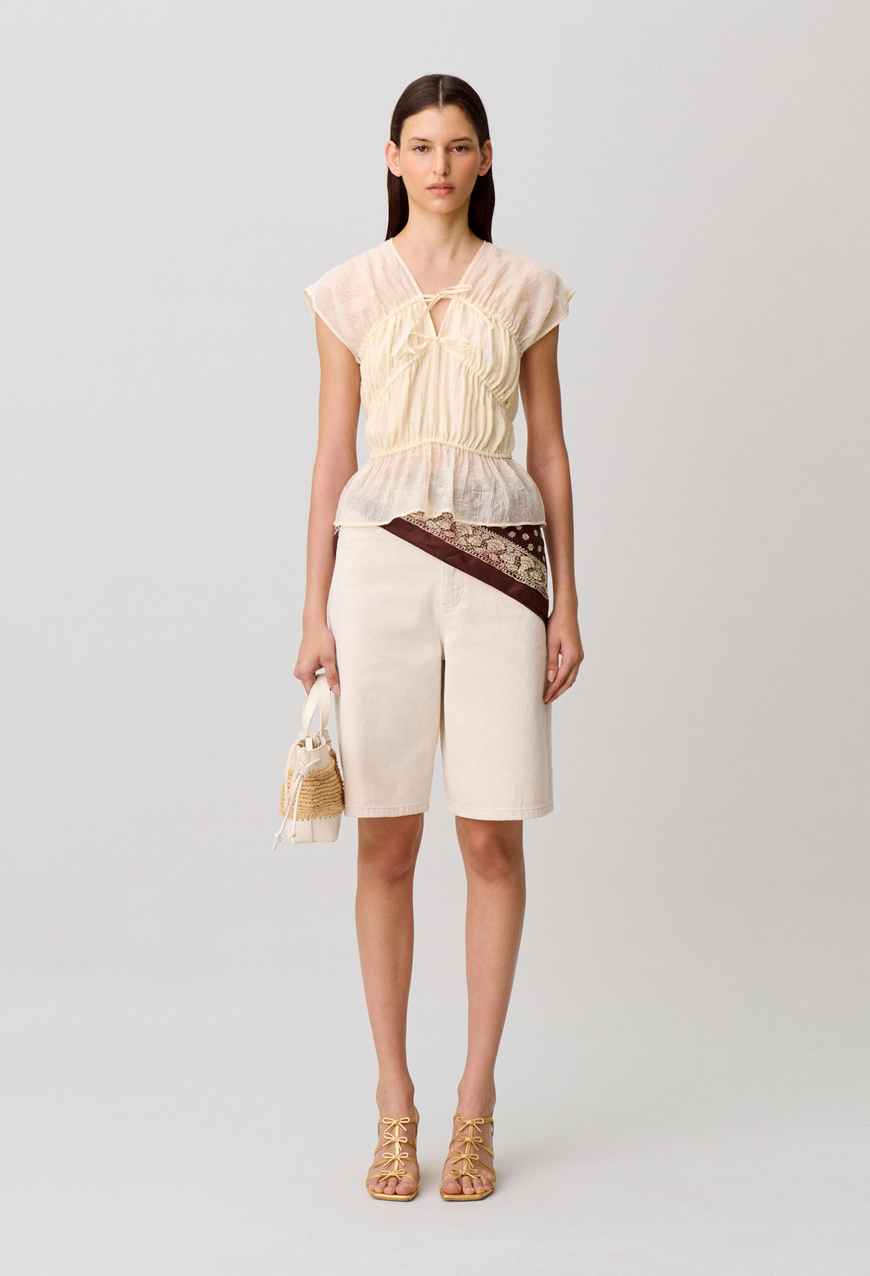 Floaty top - Woman - Ivory - Claudie Pierlot