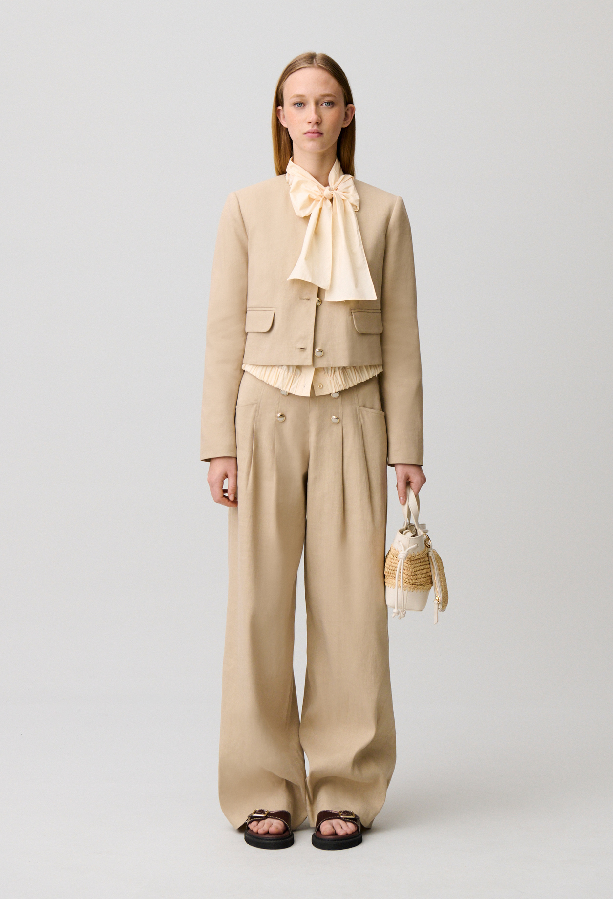 Short tailored jacket - Woman - Sand - Claudie Pierlot