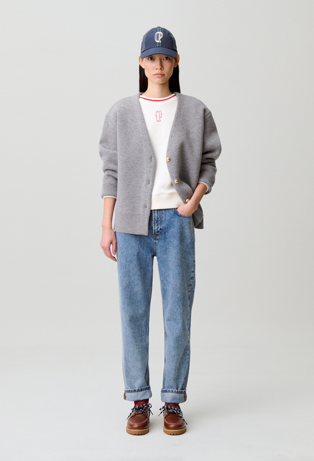 Washed denim jeans - Woman - Blue denim - Claudie Pierlot