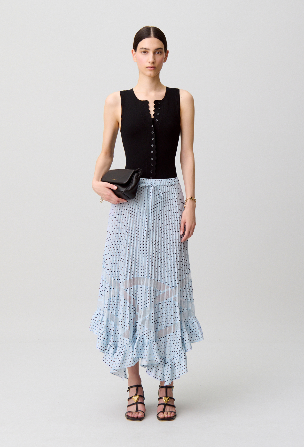 Lace midi skirt - Woman - Light print - Claudie Pierlot