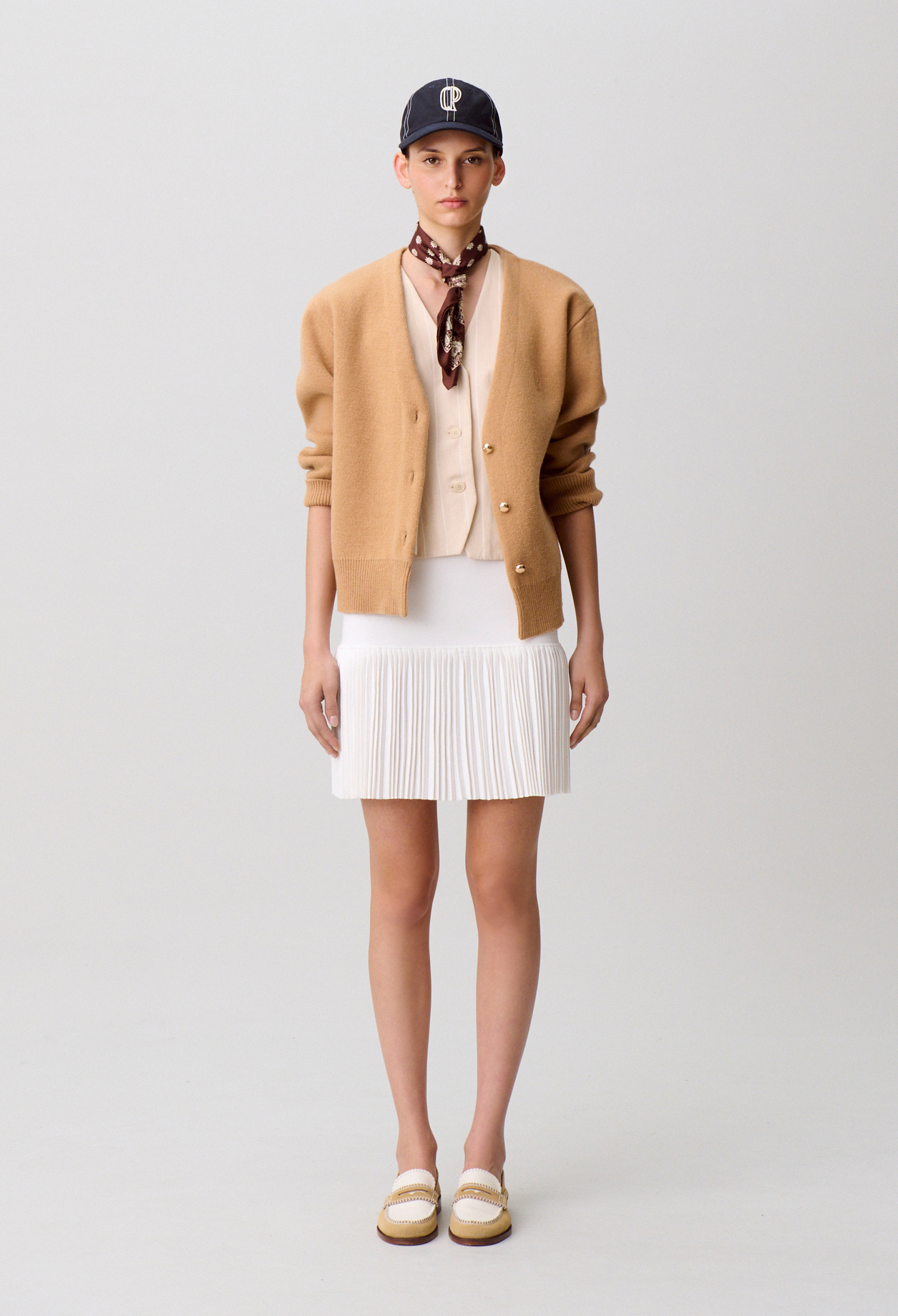 Fine-knit skirt - Woman - Ecru - Claudie Pierlot