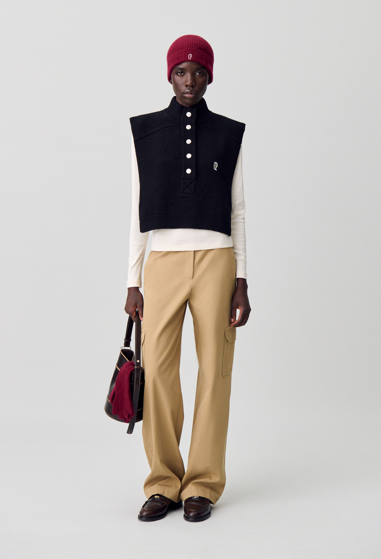 L'Appartement Mouton×Knit VEST Sleeveless Knit Top for women | Claudie Pierlot