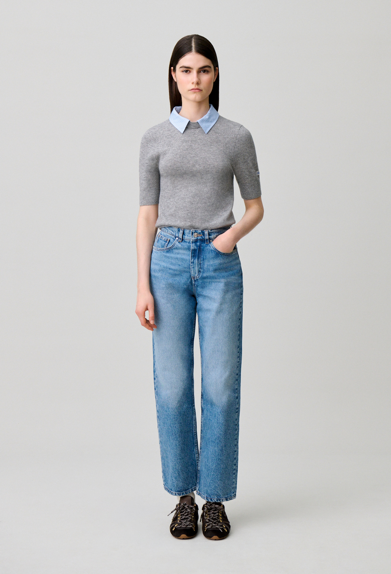 Layered wool jumper - Woman - Dual-color - Claudie Pierlot